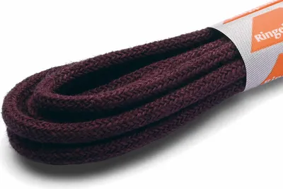Produktbild von RINGELSPITZ - Rund Dünn – Feine Schnürsenkel für Elegante Schuhe - 90 cm, bordeaux