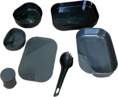 BRUNNER Campingserviesset (16-delige set) voor 4 personen - melamine Panarea set - van hoogwaardig melamine, antislip en duurzaam