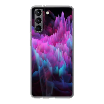 Produktbild von MuchoWow® Handyhülle Schutzhülle Hülle für Samsung Galaxy S21 Rauch - Farbe - Abstrakt Silikon Softcase Handy Hülle - Softcase
