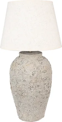 Obrázek produktu pro Stolní lampa Clayre & Eef Ø 35x68 cm šedá terakota