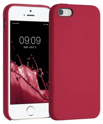 Produktbild von kwmobile Handyhülle für Apple iPhone SE (1.Gen 2016) / iPhone 5 / iPhone 5S Hülle - Case Silikon - Kabelloses Laden - Schutzhülle Cover in Sweet