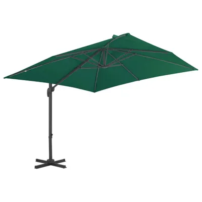 Image de vidaXL Parapluie avec mât en aluminium 300x300 cm vert