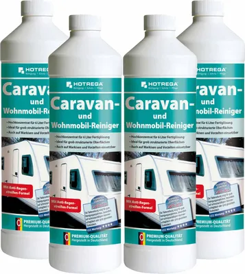 Produktbild von HOTREGA Caravan und Wohnmobil Reiniger 1 Liter - Wohnwagen Reinigungsmittel Caravan mühelos reinigen