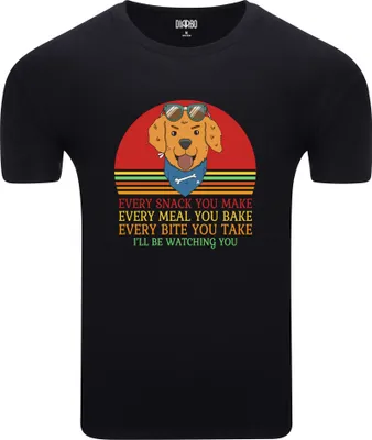 Produktbild von Diarbo Herren T-Shirt mit Lustiger Aufdruck Lustiger Hundetext Schwarz Gr.M