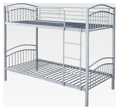 Produktbild von Etagenbett Hochbett 190 x 90 cm aus Metall - teilbar in zwei Einzelbetten