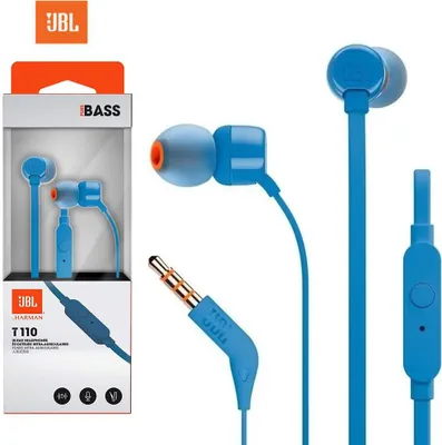 Immagine prodotto di JBL T110 cuffie in-ear con connessione da 3,5 mm Blu