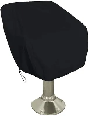 Image de Housse de protection pour chaise de jardin - 55 x 60 x 63 cm - Tissu Oxford 420D - Noir - Adaptée pour un stockage en extérieur et une utilisation quotidienne