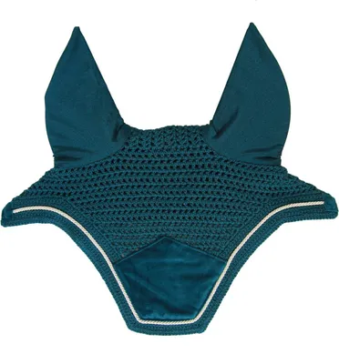 Produktbild von Kentucky Horsewear Fliegenmütze Wellington Velvet Smaragd Pony