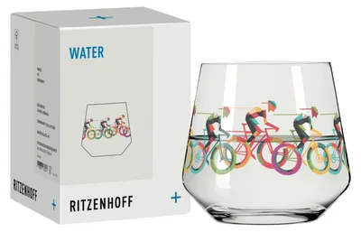 Immagine prodotto di Bicchiere da acqua Ritzenhoff Radsport, modello #1, Zahril Mubaza, capacità 420 ml, vetro di cristallo
