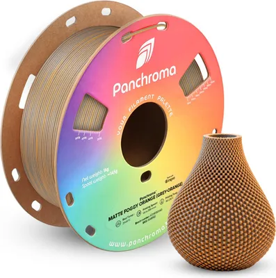 Image de Panchroma™ PLA Dual Matte, Couleur:Foggy Orange (Grey-Orange), Taille du filament:1.75mm, Poids:1 kg