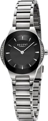 Produktbild von Regent Metall Damen Uhr Armbanduhr Quarz silber Metallarmband D2UR2252537