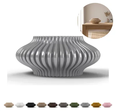 Immagine prodotto di Portacandela LED per tealight 3,5 cm, rigato, in PLA – Argento seta