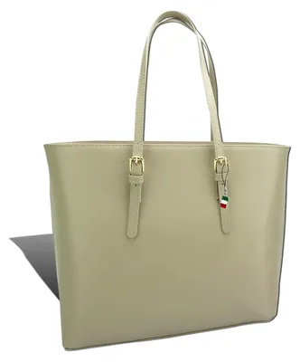 Produktbild von Florence Businesstasche Henkeltasche grau Leder Damen D2OTF127K