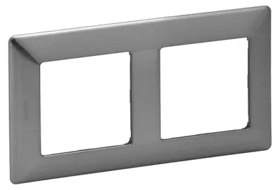Produktbild von Legrand VLIFE 2-FACH RAHMEN INOXGRAU (754152)