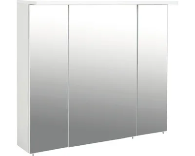 Produktbild von Spiegelschrank Möbelpartner Profil 80,5 x 16 x 72,3 cm weiß 3-türig
