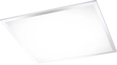 Produktbild von LED-Deckenleuchte - Weiß - Chrom - Kunststoff - 45 x 45 cm - dimmbar