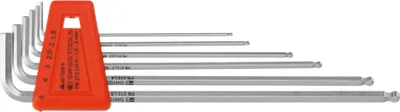 Image de PB Swiss Tools Jeu de tournevis coudés hexagonaux, chromés, 6 pièces