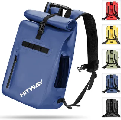 Produktbild von 3-in-1 HITWAY Fahrradtasche Wasserdichte Fahrradtasche 29L Große Kapazität Fahrrad Rücksitz Kofferraumtasche blau