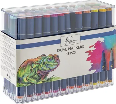 Obrázok produktu pre Sada obojstranných popisovačov Nassau 48 ks