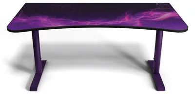 Produktbild von Arozzi Arena Groß Gaming-Schreibtisch - 160 x 82 x 71-81 cm - Violett Galaxie