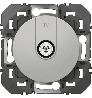 Produktbild von Dooxie TV-Steckdose, LEGRAND, Aluminium