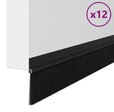 Obrázek produktu pro vidaXL Samolepicí těsnění na dveře 12 ks černé 100 cm