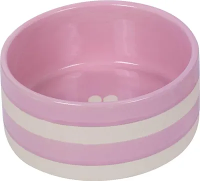 Produktbild von Nobby Keramik Napf Strio rosa/creme, Größe: L / Fassungsvermögen: 1,25 l