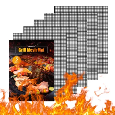 Produktbild von Wiederverwendbare Grillmatten für den Grill, 5er-Pack
