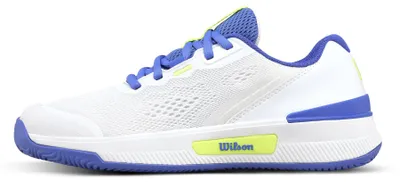 Productafbeelding van Wilson Intrigue Pro damesschoen voor tennis, wit/blauw/geel, maat 4023