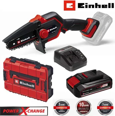 Produktbild von Einhell Astkettensäge GE-PS 18/15 Li BL 18V,mit Akku 2.5 Ah, Ladegerät + Koffer