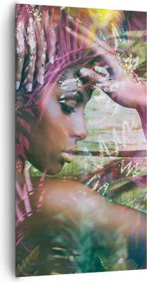 Produktbild von Bild auf Leinwand - Leinwandbild - frau modern - 65x120cm - Wand Bild - Wanddeko - Wandbilder - Leinwanddruck - Bilder - Kunstdruck - Wanddekoration - Leinwand bilder - Wandkunst - PA65x120-3501