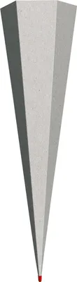 Produktbild von Schultüten-Rohling groß aus Karton zum Basteln - 100 cm 6-eckig Rot(h)-Spitze ohne Verschluss