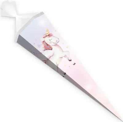 Produktbild von itenga Schultüte Einhorn 85cm mit Tüllverschluss