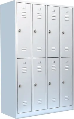 Produktbild von Spind Garderobenschrank Stahlschrank Doppelspind 180x117x50cm Grau 520240
