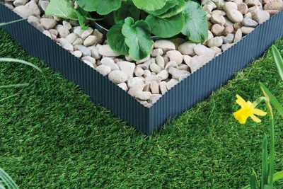 Produktbild von Bellissa Rasenkante kleine Welle anthrazit 500 x 14 cm