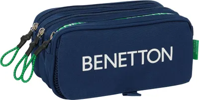 Immagine prodotto di Borsa multiuso Benetton verde blu navy 21,5 x 10 x 8 cm