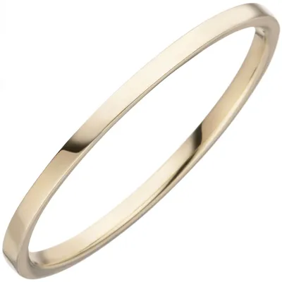Produktbild von Schmaler Ring aus 333 Gold Gelbgold B: 1,2mm flach glänzend schlicht Innenumfang 52mm Ø16.6mm