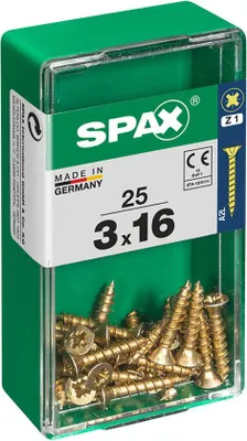 Image de Vis à Bois Spax Yellox 3.0x16mm Fixation Bois Polyvalente Et Durable - Spax