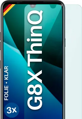 Produktbild von moex® 3x Schutzfolie kompatibel mit LG G8X ThinQ - Displayschutzfolie dünn Folie, Klar