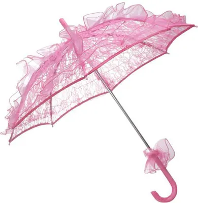 Produktbild von Hochzeit Braut Regenschirm Einzigartige Faltbare Spitze Stoff Sonnenschirm Regenschirm Leistung RequisitenRosa