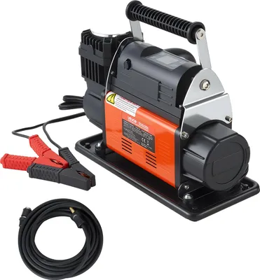 Obrázok produktu pre VEVOR Prenosný vzduchový kompresor, hustilka pneumatík s funkciou automatického vypnutia, LCD digitálny displej, 202 l/min, 10,3 bar, terénna vzduchová pumpa s adaptérmi pre nákladné vozidlá, osobné vozidlá, SUV, terénne vozidlá a obytné vozidlá