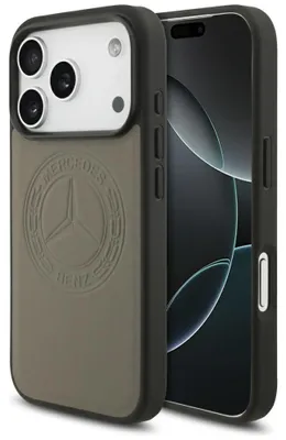 Obrázok produktu pre Puzdro MagSafe s retro logom Mercedes pre iPhone 17 Pro - béžové