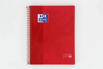 Produktbild von Oxford Hamelin A5 Notizbuch 5x5 Gitter 80 Blätter 1 Gebundene Farbe Rot  Rot One Size