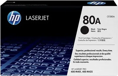 Immagine prodotto di Cartuccia toner, HP 80A, nero, LaserJet Pro 400 M401, MFP M425, 2700 pagine