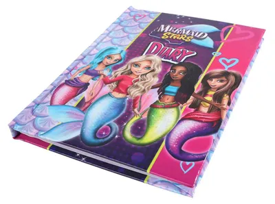 Zdjęcie produktu dla Dziennik Mermaid Stars z pudełkiem do przechowywania i zamkiem