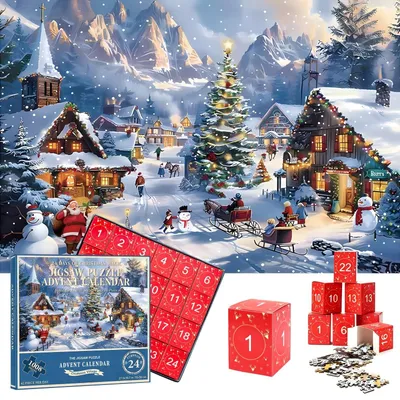 Zdjęcie produktu dla Kalendarz adwentowy 2026 JigsawPuzzles Kalendarz adwentowy dla dzieci 70x50cm