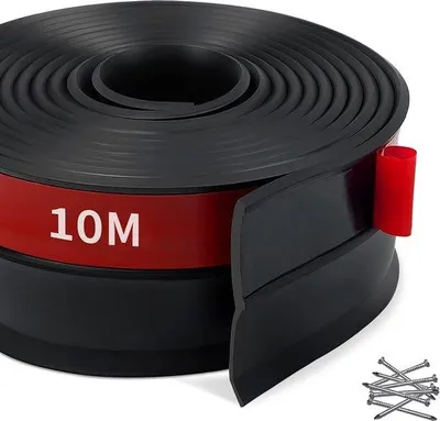 Produktbild von Famanu Garagentürdichtung Multifunktionale Gummidichtungsstreifen - 10 m, Schwarz
