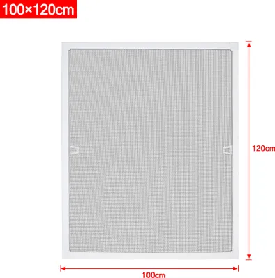 Obrázok produktu pre LZQ 100x120cm sieť proti hmyzu sieť proti hmyzu 1 ks sieť proti hmyzu sieť proti komárom napínací rám pre okná s hliníkovým rámom bez vŕtania, biela