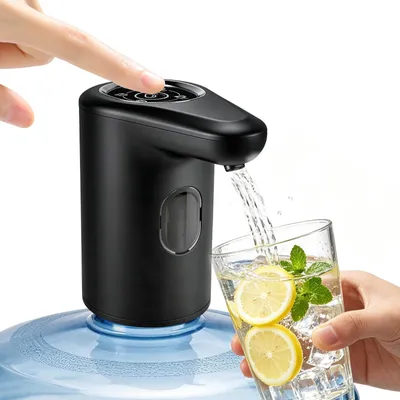 Image de Pompe électrique pour bouteilles d'eau - Distributeur automatique d'eau pour bouteilles d'eau potable - Noir