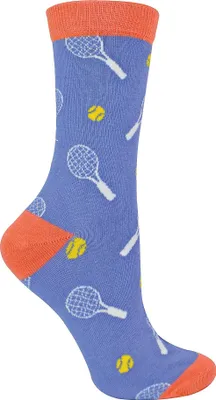Produktbild von Damen Tennis Socken | Miss Sparrow | Neuheit Dick Lustige Bunt Bambus Socken